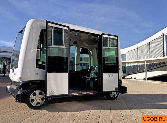 В США презентовали электрический беспилотный микроавтобус